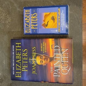 2 Amelia Peabody suspense novels NWOT
